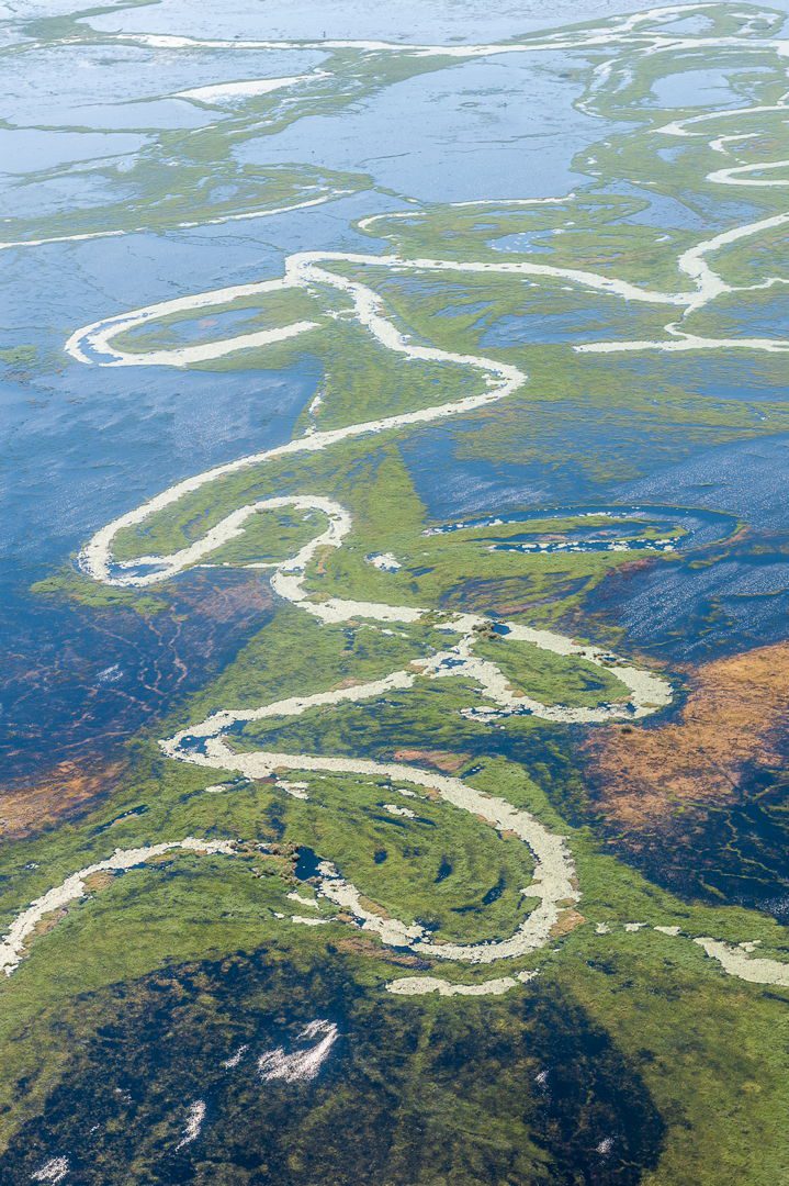 Botswana aerial view